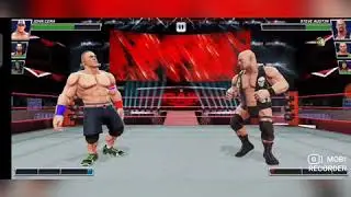 playing tag team match on WWE mayhem.