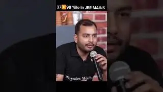 37▶️98 %ile In JEE MAINS | 