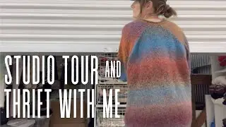 a day in the life as a full time vintage reseller | depop top seller | studio tour and thrift haul