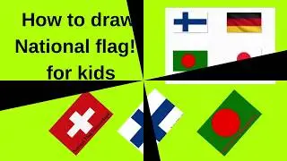 how to draw national flag for kids