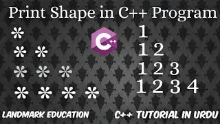 Print shapes in c++ program | Shapes in c++ using nested loop | How to print any shape in c++ .