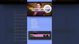 How to use FREE presets for premiere pro 