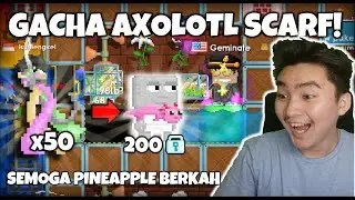 Gacha Axolotl Scarf COTD Lagi!! Pineapple Berkah Kah? | Growtopia Pineapple Gacha Profit 2023
