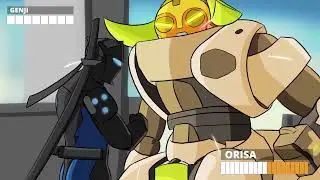 Genji punching Orisa Overwatch 2 | Standing here, I realize meme original animation