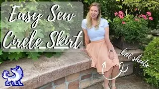 Making a Skirt out of Bed Sheets!  | Easy Sew Circle Skirt