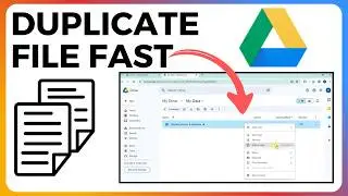 How To Make a Duplicate File In Google Drive | Google Drive Tutorial Make Quickly Duplicate Files