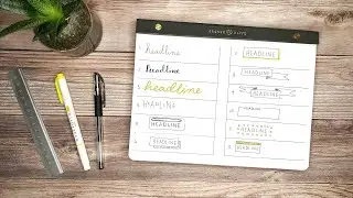12 EASY Bullet Journal Header and Title Ideas