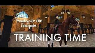 Pretending to be Violet Flowergarden! TRAINING TIME (Check description)