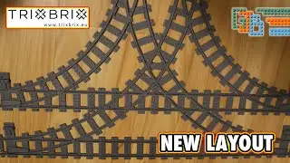 New TrixBrix T Junction R40 R56 for LEGO Train Layouts