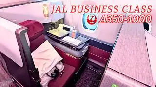 JAL A350-1000 Business Class Review | DFW to Tokyo Haneda Full Flight Experience!