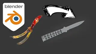 How i recreated the Butterfly Knife in Blender
