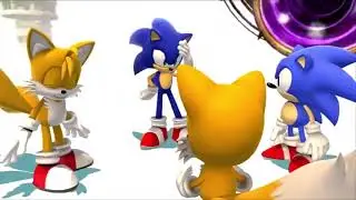 Modern sonic meets classic sonic (sonic generations)￼
