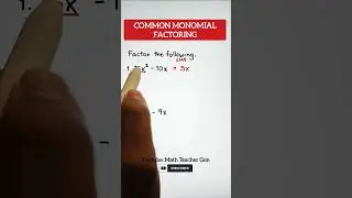 Factoring - Common Monomial Factoring - Grade 8 Math #factoring #grade8math #polynomials