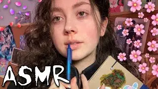 ASMR | Girl in the Back of the Class Flirts with You! ( pen noms, asking you personal questions + )