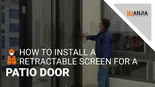 How to install a retractable screen for a patio door?