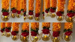 Diwali Craft Ideas | Hanging Diya Decoration Ideas With Fabric Laser Cutting Pieces | Diwali Ideas