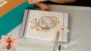 Libro de firmas de comunión personalizado. Álbum comunión scrapbook.