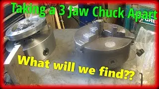 Disassembling a 3-jaw chuck and servicing it