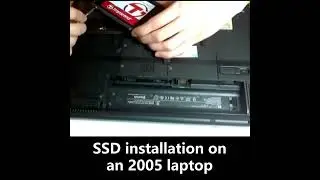 Installing an SSD on a 2005 laptop computer