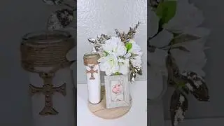 Centro de mesa Para Bautizo #diy #decora #manualidades #tutorial