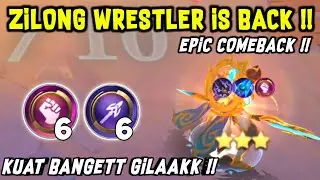 ZILONG WRESTLER IS BACK !! KUAT BANGET GAK BISA MATI !! COMBO MAGIC CHESS TERKUAT 2024