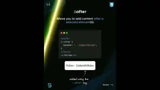 Pseudo elements CSS 🔥 #coding #webdevelopment