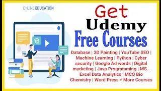 Free Online Courses 2020 | Udemy Free Courses With Certificates | Udemy Free Courses | Free Courses