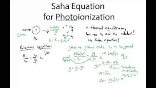 Photoionization, the Saha Equation, and Recombination