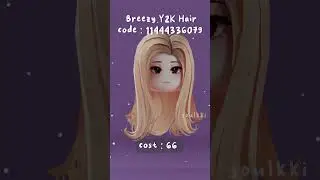 Roblox Aesthetic Blonde Y2K hair codes #8