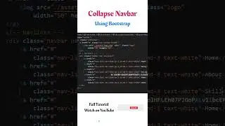 Responsive Navbar | Navbar Collapse | Bootstrap Tutorials 