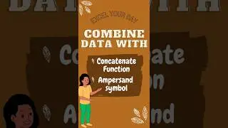 Combine data with Concatenate and Ampersand in excel 