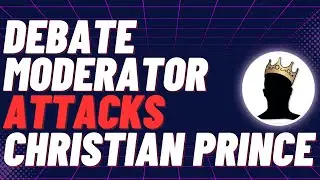 Debate moderator attacks Christian during debate (8:48 attack) [Christian Prince vs Muslim Knight]
