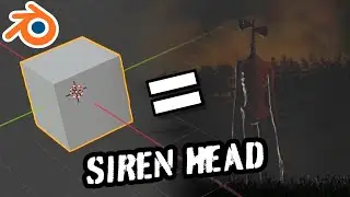 SIREN HEAD - 3D TIMELAPSE - BLENDER 2.8