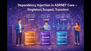 Dependency Injection in ASP.NET Core – Singleton, Scoped, Transient Explained