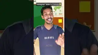 Instagram addict in school 😂 #instagram #school #shorts