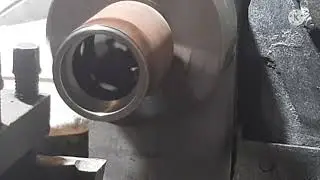 Корпус подшипников на самодельном токарном станке по металу. Наждак. Часть2