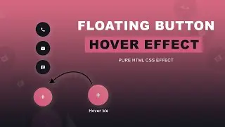 Floating Button Effect | CSS Button Hover Animation Effects using Only HTML & CSS