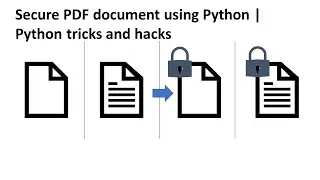 Secure PDF document using Python | Python tricks and hacks
