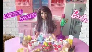 ¡¡Comida Realista para Barbie echo con cerámica en frío!!|Manualidades para tu muñeca| MA (Desayuno)