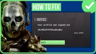 WARZONE 2 YOUR PROFILE WAS SIGNED OUT | Fix MW2 Your Profile Was Signed Out Error