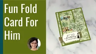 🔴A Manly Fun Fold Card You Can Make for Birthday Cheer