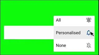 subscribe button and bell icon click Effect on video green screen sample for video editing