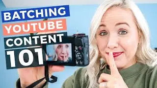 How I Batch Record YouTube Videos | Filming a MONTH Of YouTube Videos In ONE DAY!