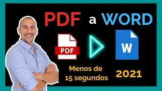📑 Cómo pasar un PDF a WORD  | 🚀 Convertir un PDF a WORD | 2021