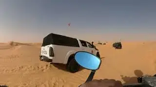 360 Sahara Desert, Tunisia. The path to Lake Houidhat Errached
