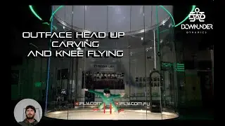 Outface carving head up - indoor skydiving - dynamic