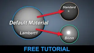 How to Change the Default Material in Maya
