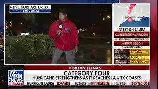 "Shit" Hurricane Laura News Report Fox News