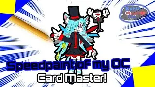 Speedpaint of my OC: Card Master!