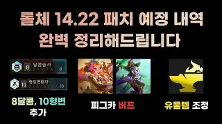 프리즘 시너지 추가, 4코 버프, 유물템 조정, 주술 할인까지! 롤체 14.22 패치노트 완벽 정리!